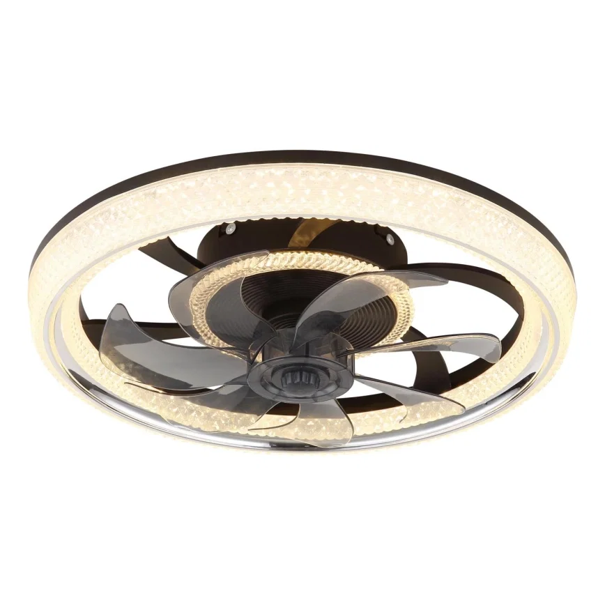 LED šviestuvas-ventiliatorius GLOBO CIRILLA, 20+30W CCT 2700-6000K 4000lm, Ø48cm su pultu-0