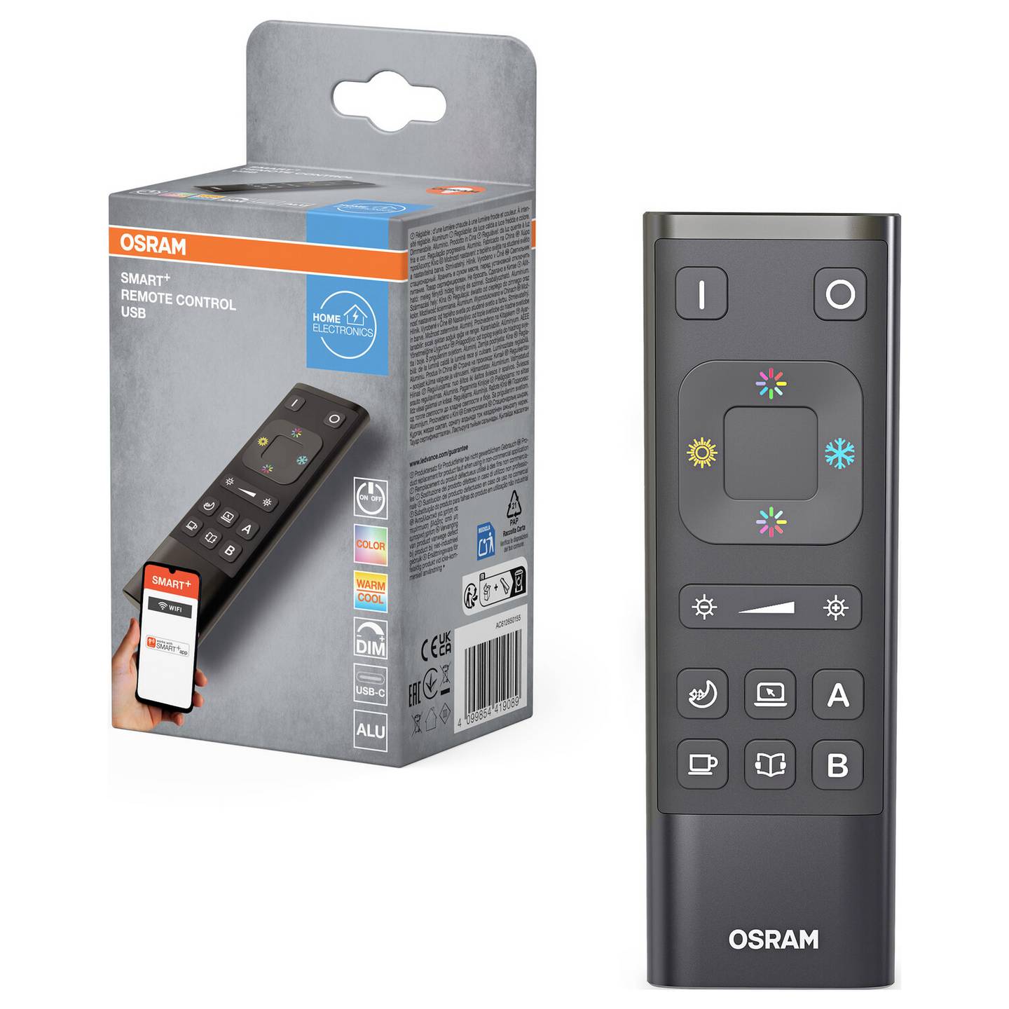 Išmanusis pultelis OSRAM SMART RGBW+ WIFI šviestuvams ir lemputėms valdyti-1