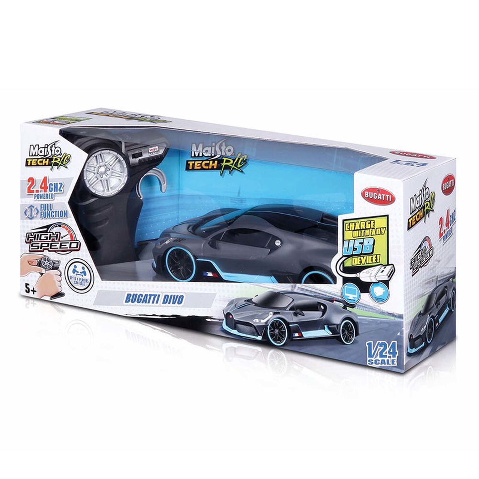Radijo bangomis valdomas automobilis MAISTO TECH Bugatti Divo - 3