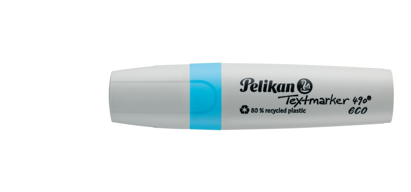 Teksto žymeklis Pelikan 490 eco neon, mėlynas-0