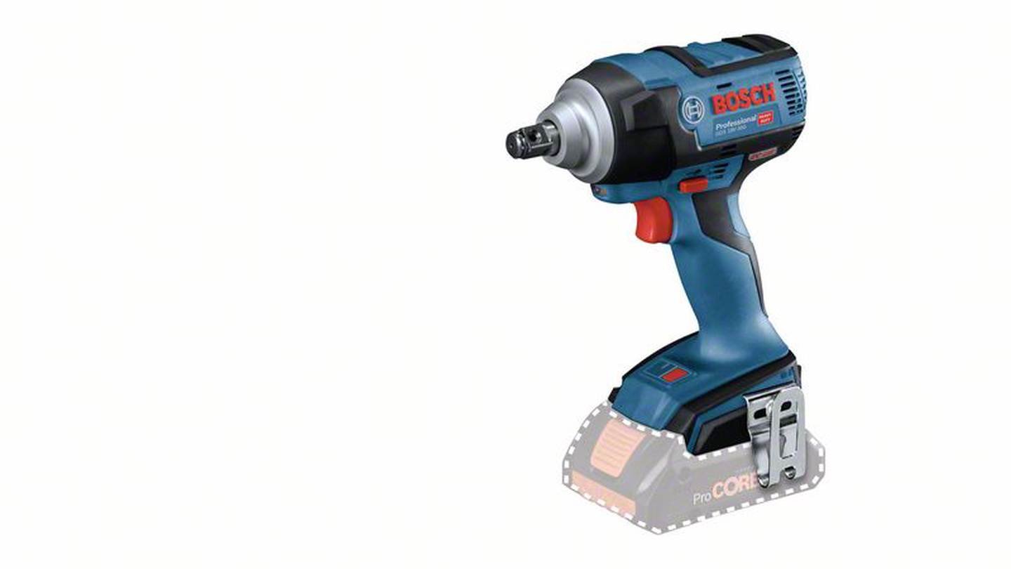 Akumuliatorinis smūginis veržliasukis BOSCH GDS 18V-300 Solo, 18 V, 300 Nm, 1/2", be akumuliatoriaus - 3