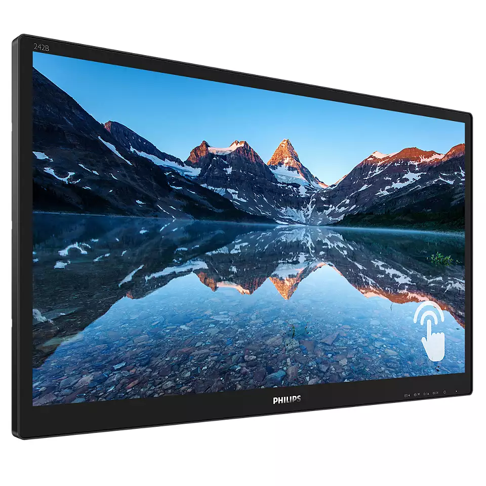 Philips LCD monitor 242B9TN 24 ", FHD, 1920 x 1080 pixels, Touchscreen, IPS, 16:9, Black, 5 ms, 250 cd/m², 60 Hz, W-LED system, HDMI ports quantity 1 - 2