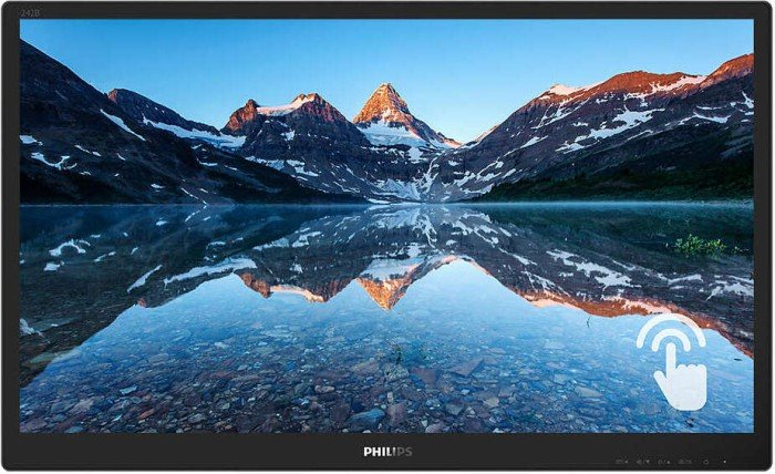 Philips LCD monitor 242B9TN 24 ", FHD, 1920 x 1080 pixels, Touchscreen, IPS, 16:9, Black, 5 ms, 250 cd/m², 60 Hz, W-LED system, HDMI ports quantity 1 - 1
