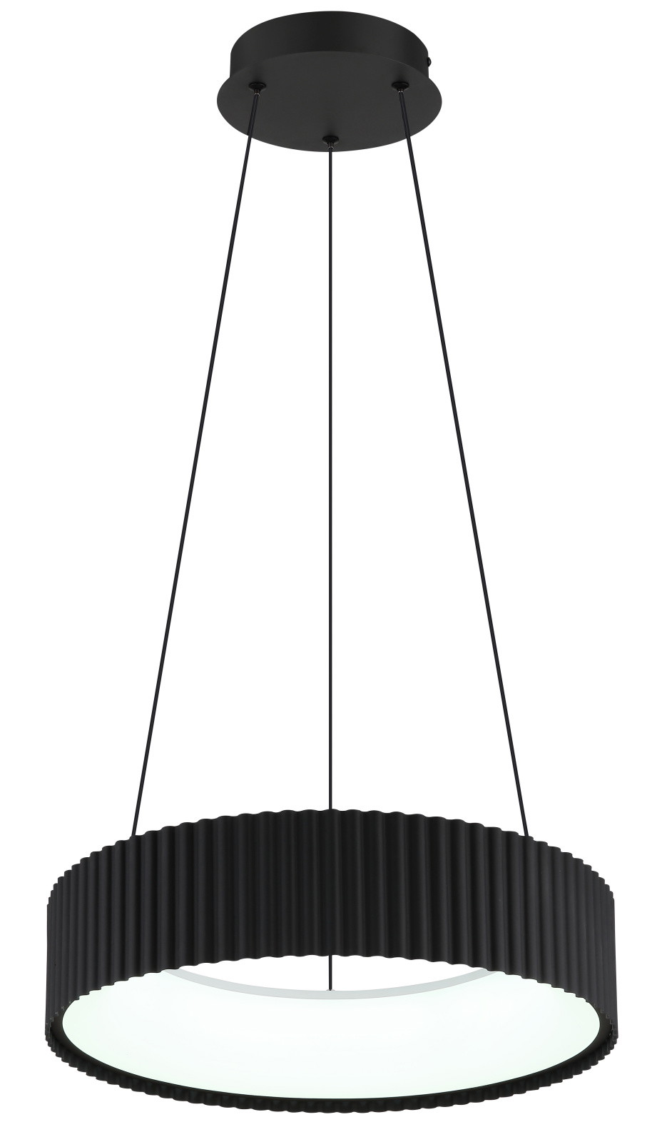 Pakabinamas LED šviestuvas GLOBO KEMP, 45W, CCT 2700/4000/6000K, 5625lm, juodos sp, ø46x120cm-0