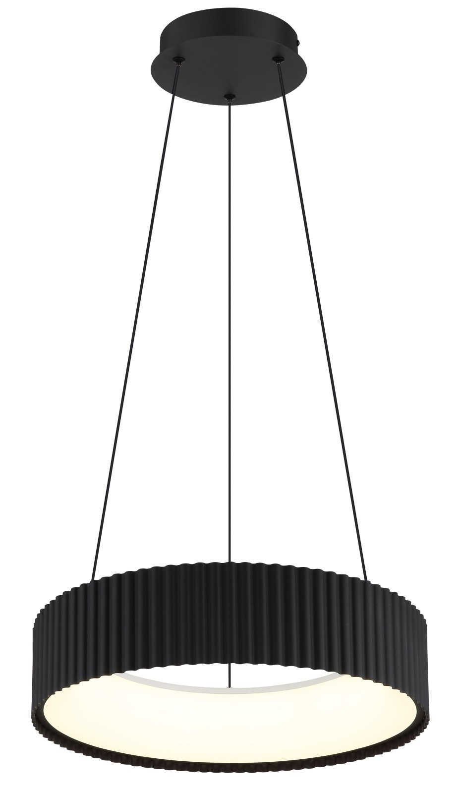 Pakabinamas LED šviestuvas GLOBO KEMP, 45W, CCT 2700/4000/6000K, 5625lm, juodos sp, ø46x120cm-1