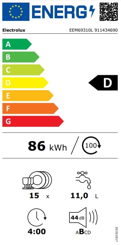 Įmontuojama indaplovė ELECTROLUX EEM69310L - 5