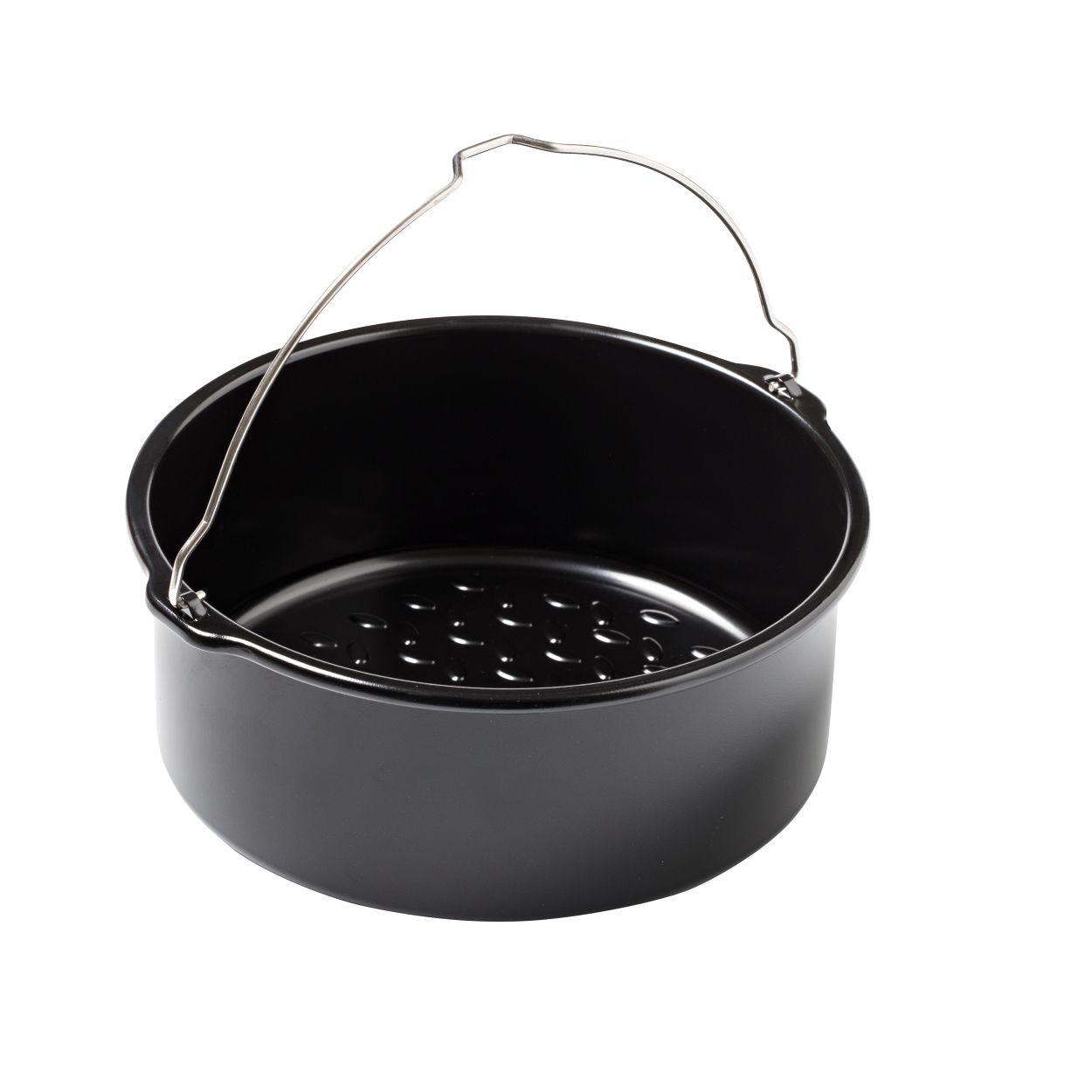 Metalinis apvalus indas gruzdintuvei PYREX AIR FRYER, 20 x 19 cm-0