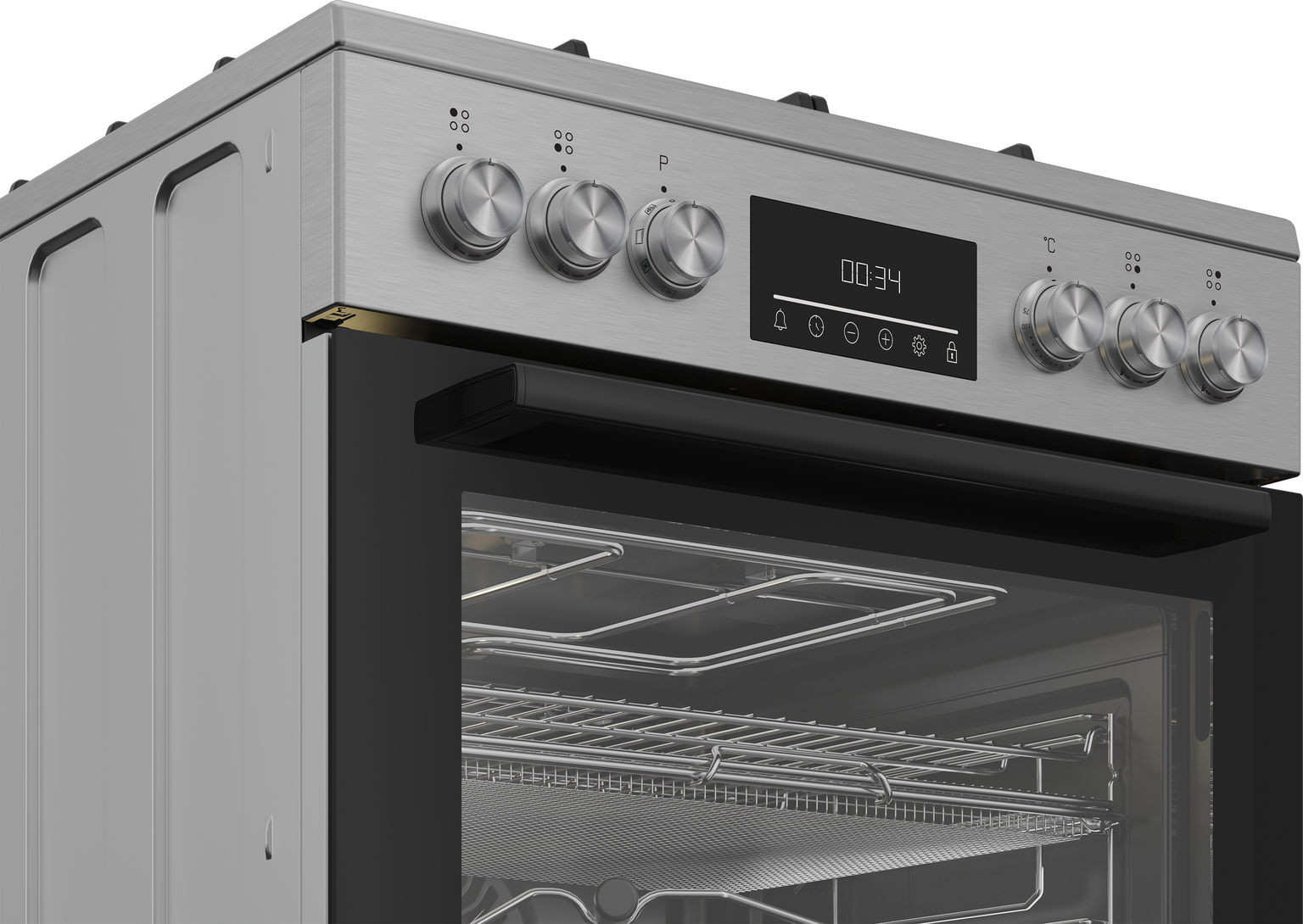 Dujinė viryklė su elektrine orkaite Beko FBMA61330GXDT - 5