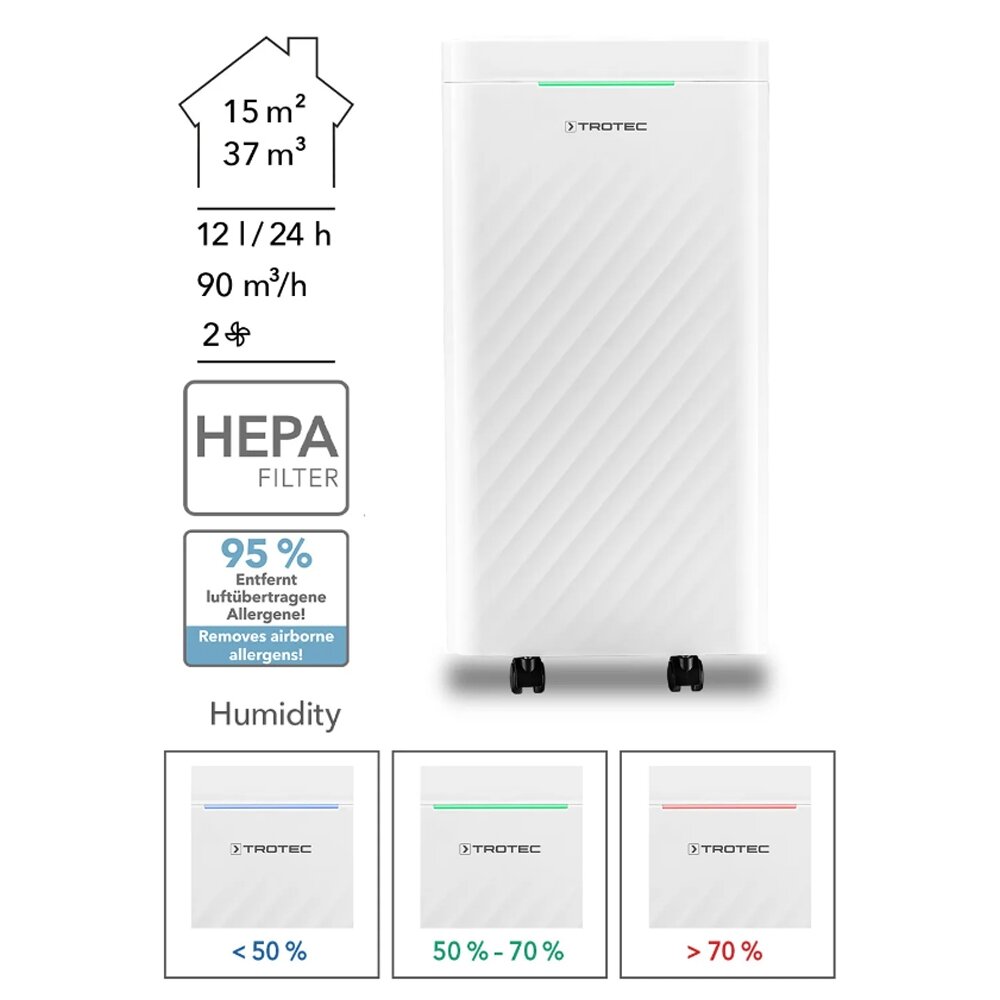 Oro sausintuvas - valytuvas Trotec TTK 27 HEPA 20-00141 - 5
