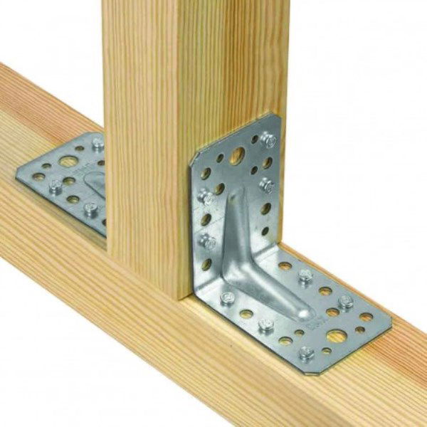 Montavimo kampas, 90x50x55x2,5mm, sustiprintas, cinkuotas - 2