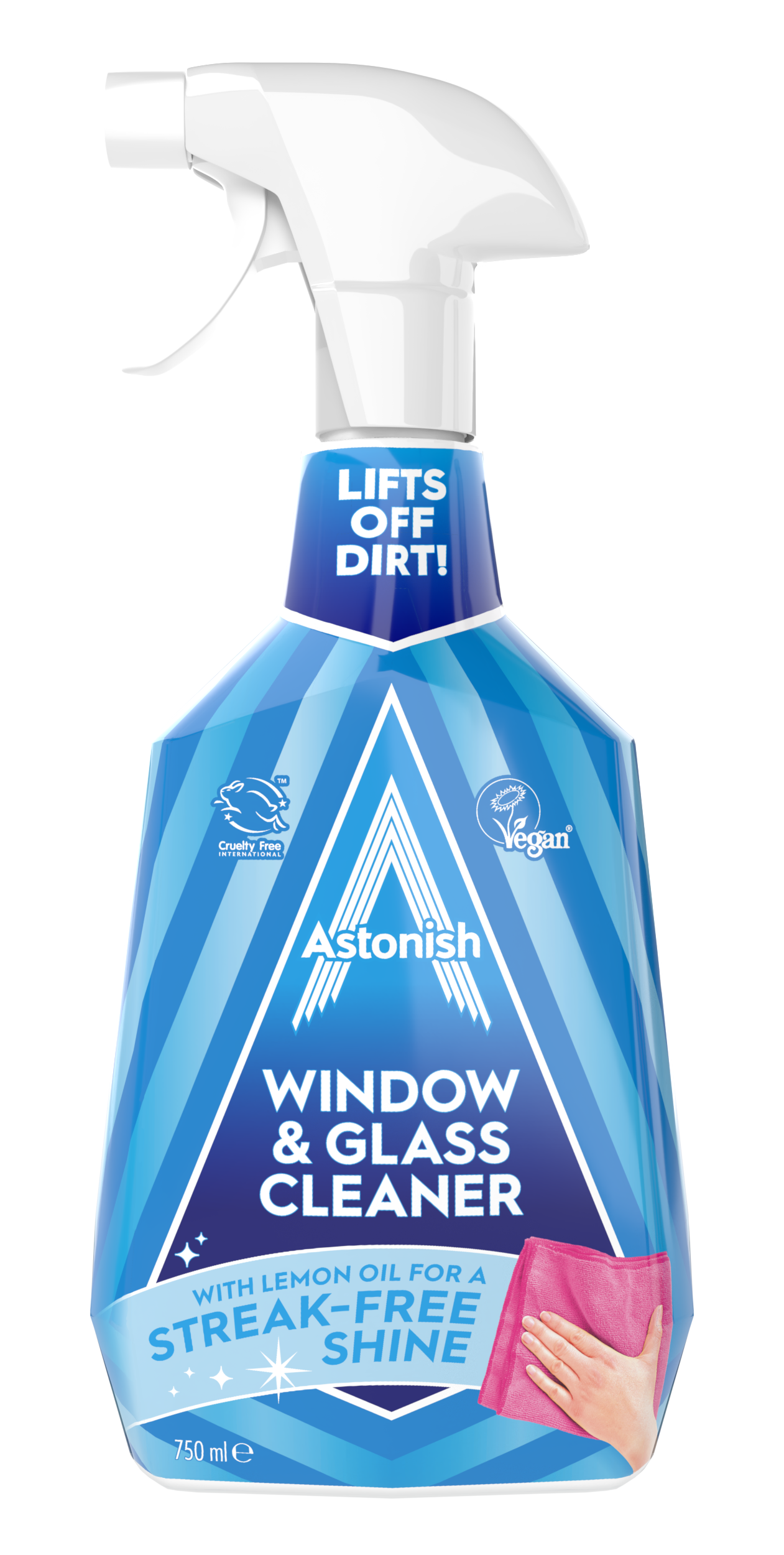 Langų valiklis su actu ASTONISH, 750 ml
