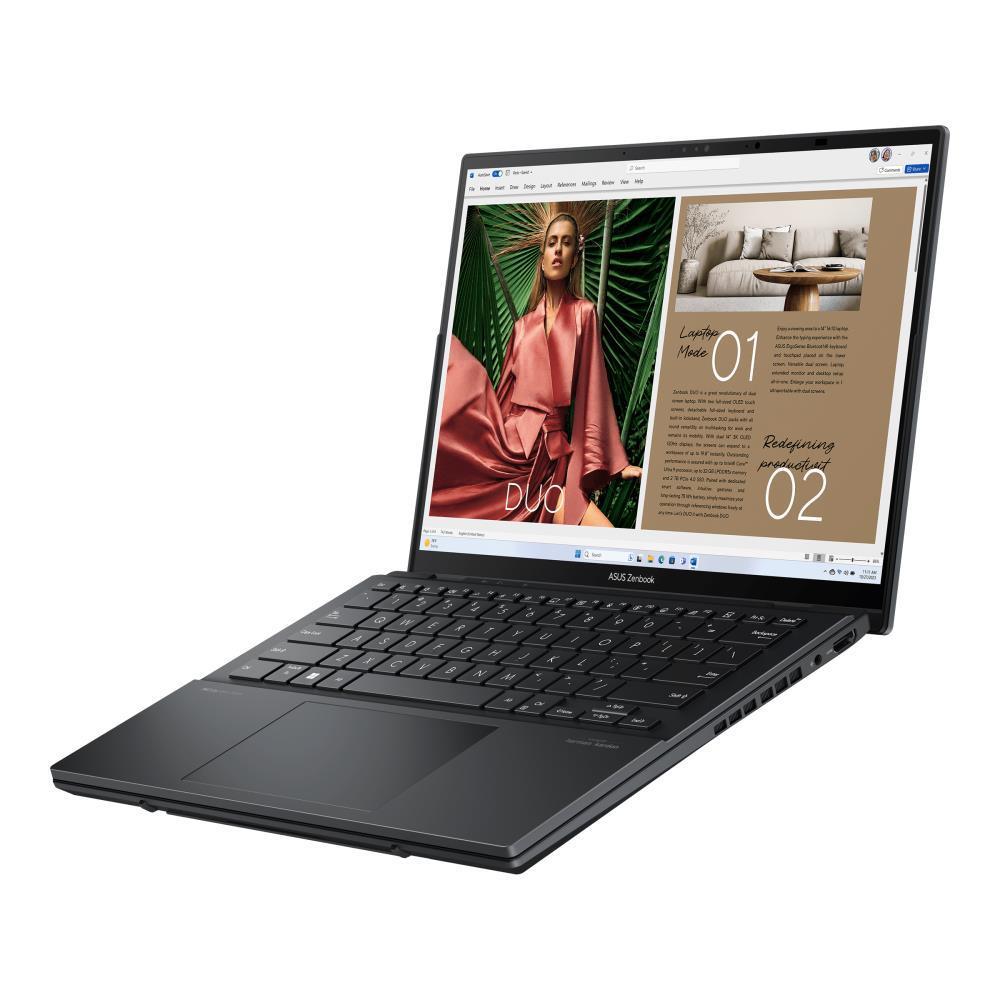 Nešiojamas kompiuteris ASUS ZenBook DUO UX8406CA-PZ009W, 32GB RAM, Intel Core Ultra 9 285H, Intel Arc Graphics, 2TB SSD - 3