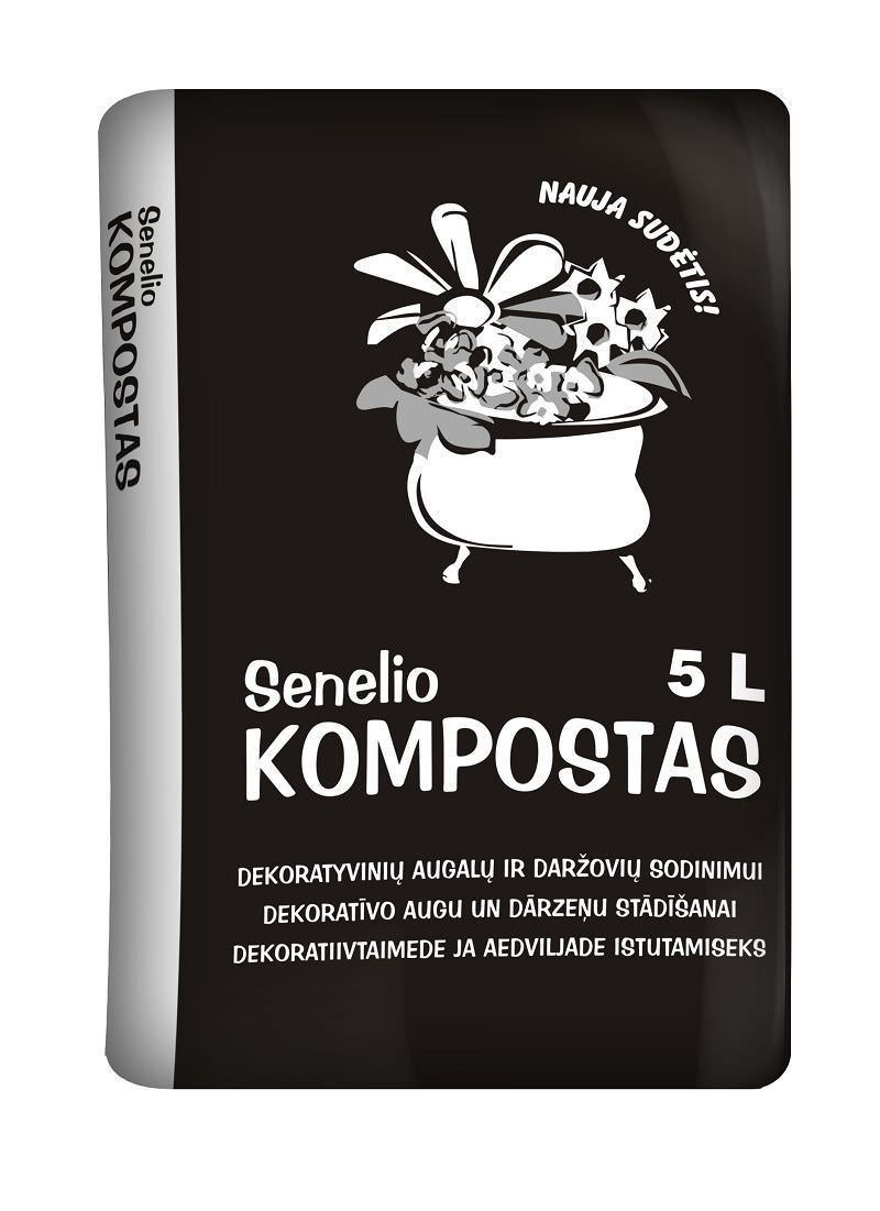 Kompostinė žemė SENELIO KOMPOSTAS JUKNEVIČIAUS, 5 l