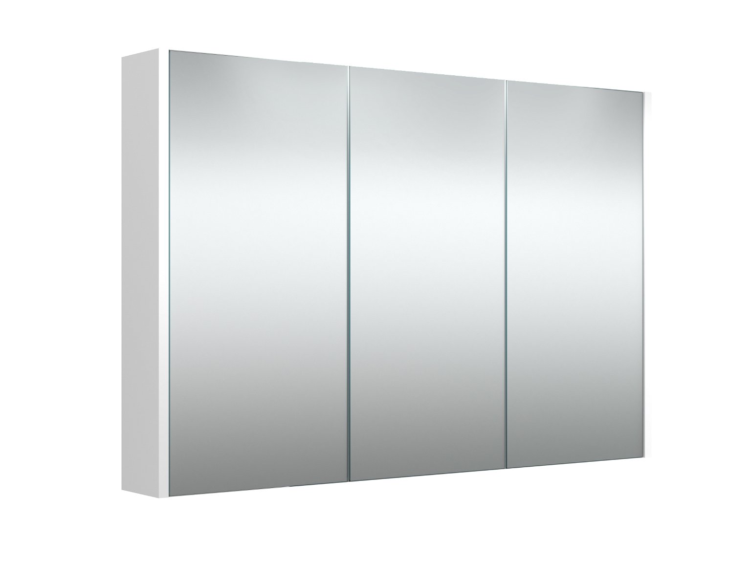 Vonios spintelė RB BATHROOM LUNA 100, su veidrodžiu, baltos sp., 98,2 x 65 x 12 cm - 1