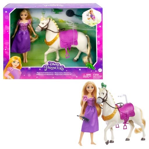Lėlės Disney Princess Auksaplaukės ir žirgo rinkinys