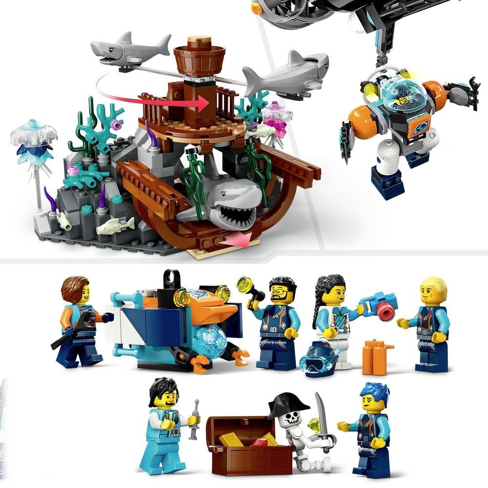 Konstruktorius LEGO City Deep-Sea Explorer Submarine - 4