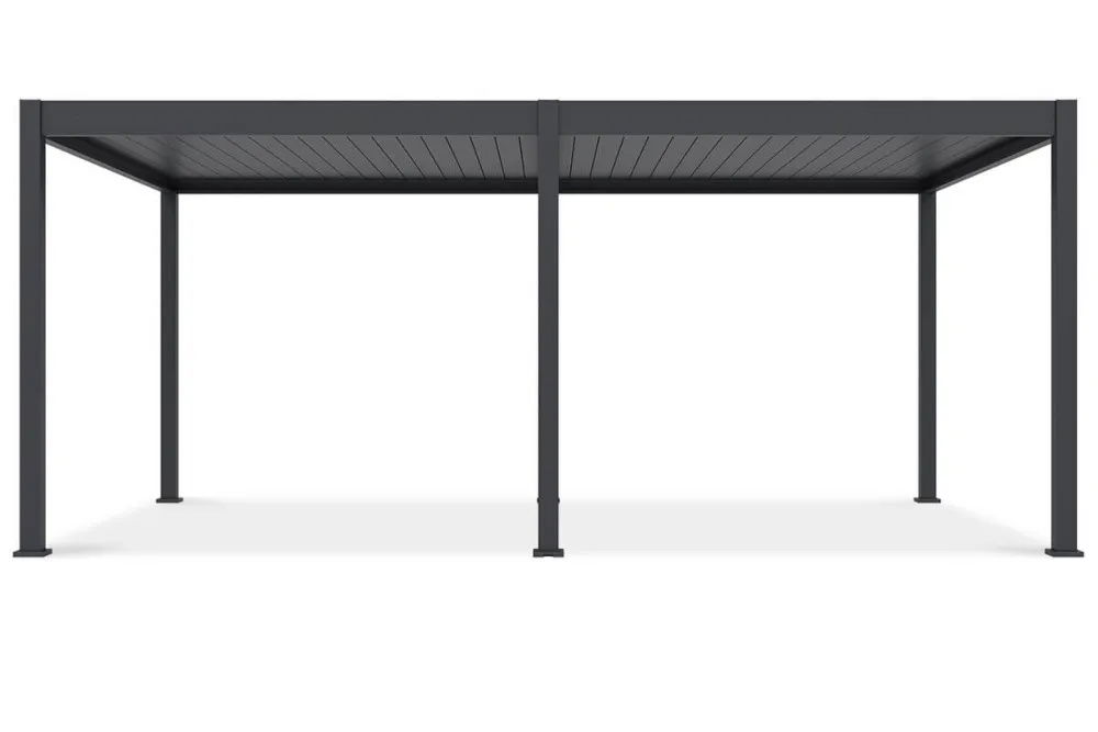Pavėsinė Pergola DELUXE AUTOMATIC 369x600x256 cm su LED, Anthracite-0