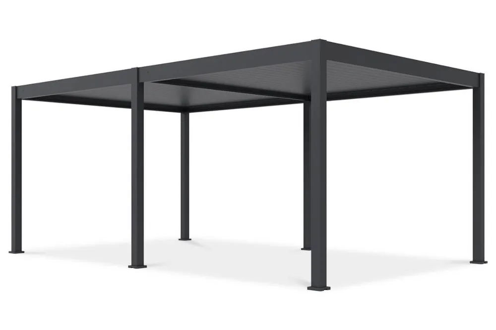 Pavėsinė Pergola DELUXE AUTOMATIC 369x600x256 cm su LED, Anthracite - 5