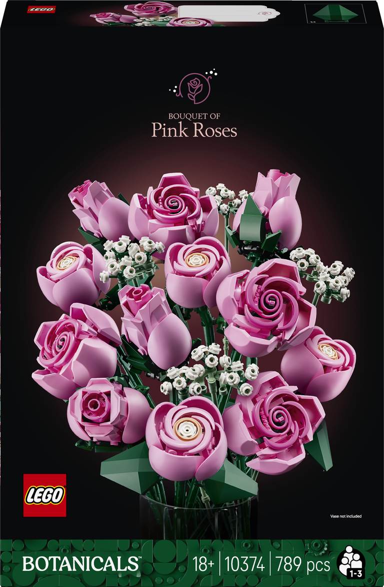 Konstruktorius LEGO Botanicals Bouquet of Pink Roses 10374, 789 vnt.-0