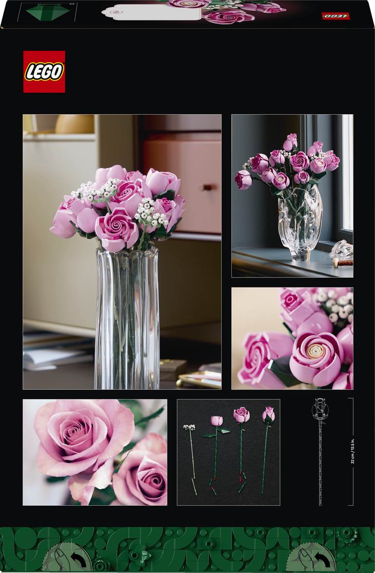 Konstruktorius LEGO Botanicals Bouquet of Pink Roses 10374, 789 vnt.-1