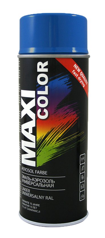 Purškiami dažai MAXI-COLOR RAL5005, signalinės mėlynos sp., 400ml
