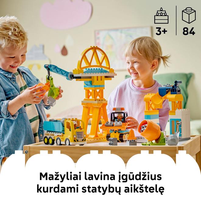 Konstruktorius LEGO 3 In 1 Construction Site And Vehicles 10476 - 4