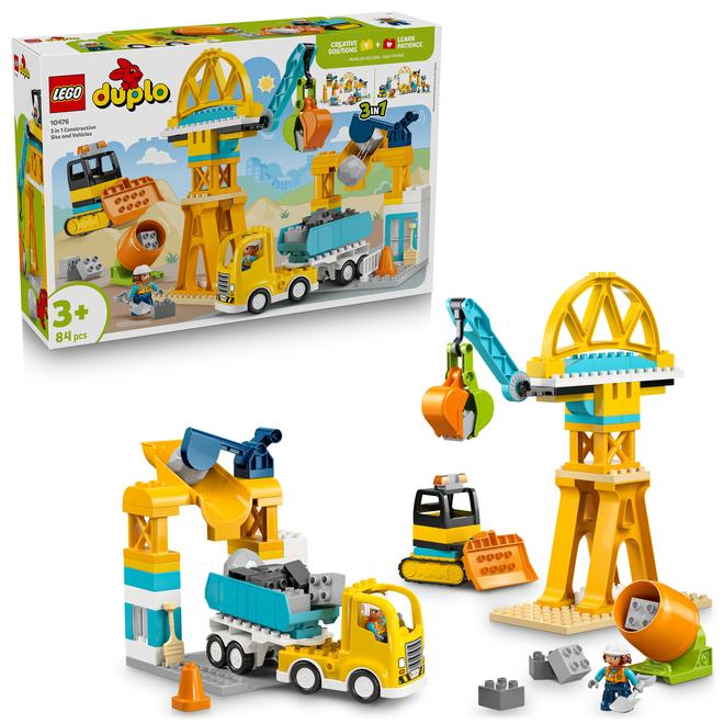 Konstruktorius LEGO 3 In 1 Construction Site And Vehicles 10476 - 1