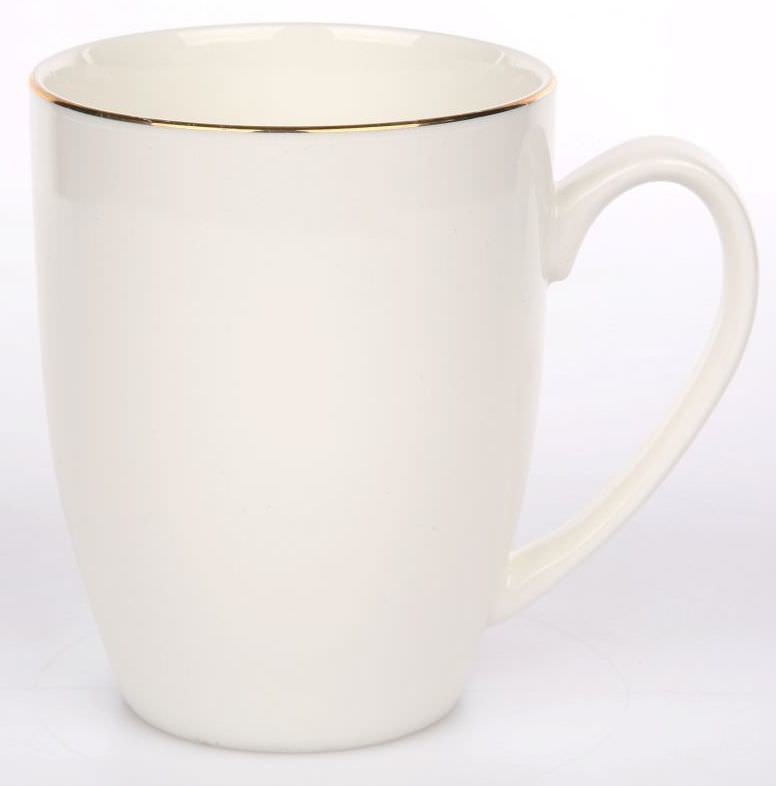 Porcelianinis puodelis BELLA CREAM GOLD, 320 ml
