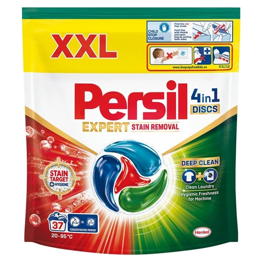 Skalbimo kapsulės PERSIL DISCS Stain Removal,  37 skalbimai-0