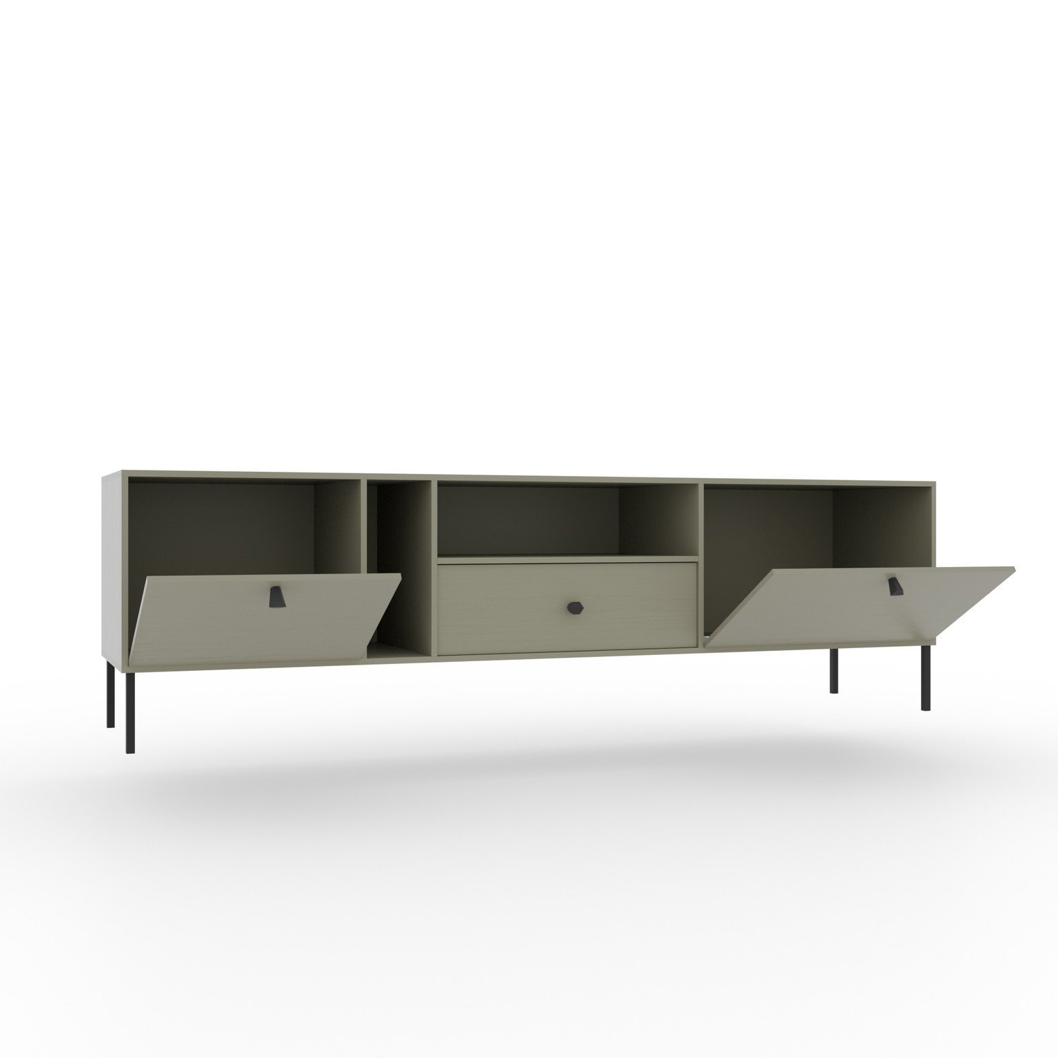 TV spintelė Tili 2D 1S, žalia - 3