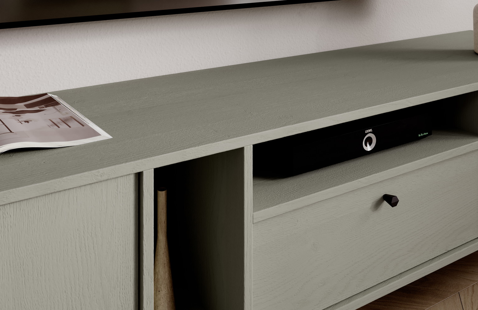 TV spintelė Tili 2D 1S, žalia - 5