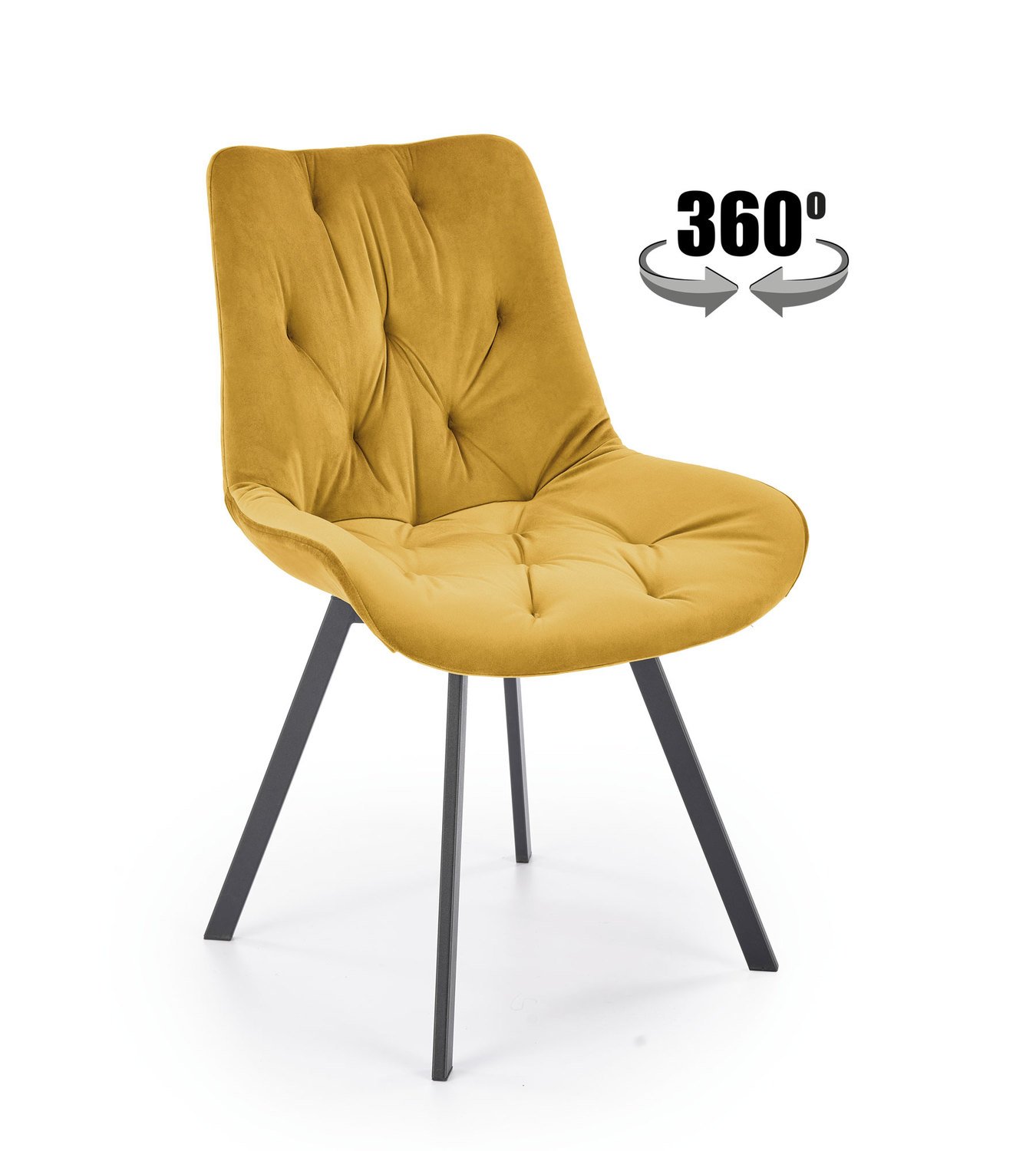 2-ių kėdžių komplektas K519, geltona