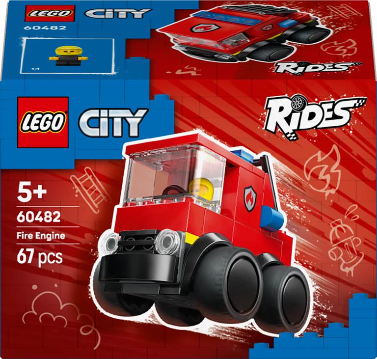 Konstruktorius LEGO City Brick Rides Fire Truck-0