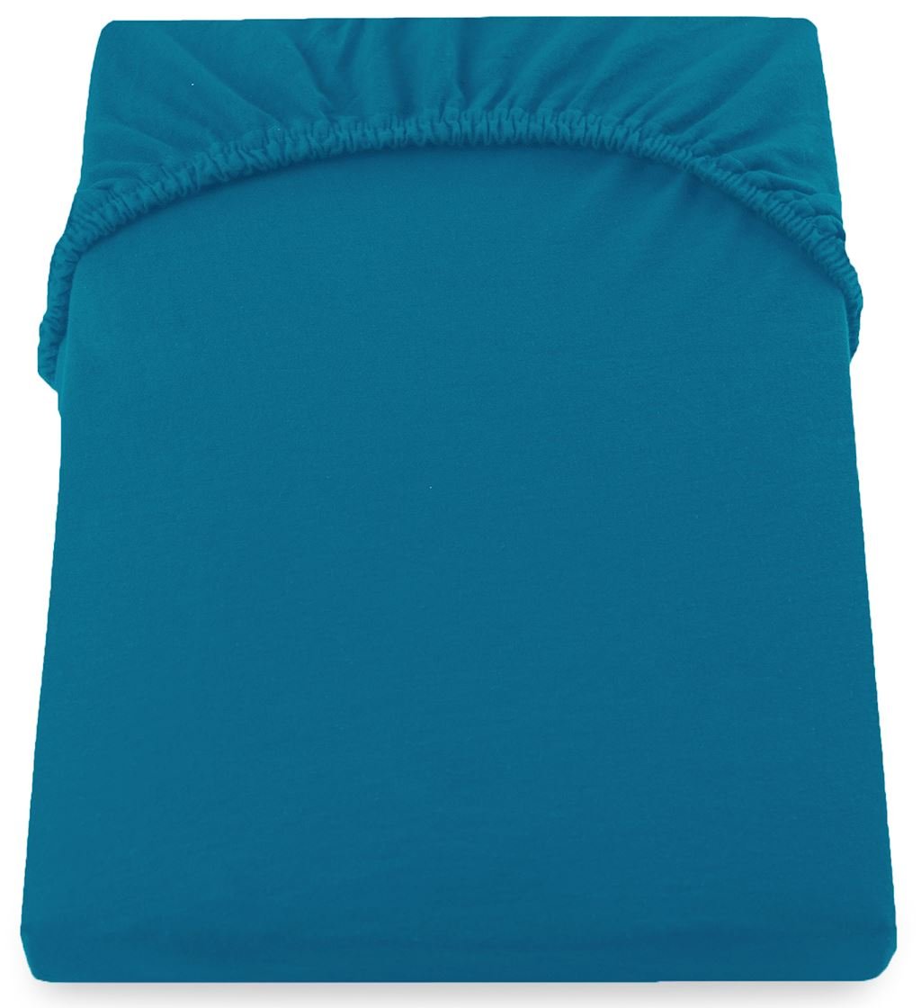 Jersey paklodė su guma Decoking AMBER Blue, 120x200 cm - 2