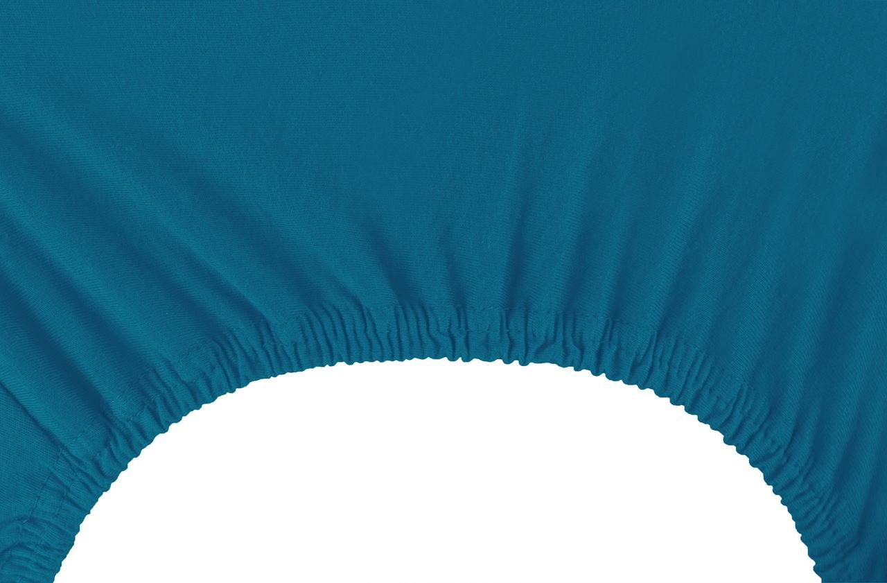 Jersey paklodė su guma Decoking AMBER Blue, 120x200 cm - 4