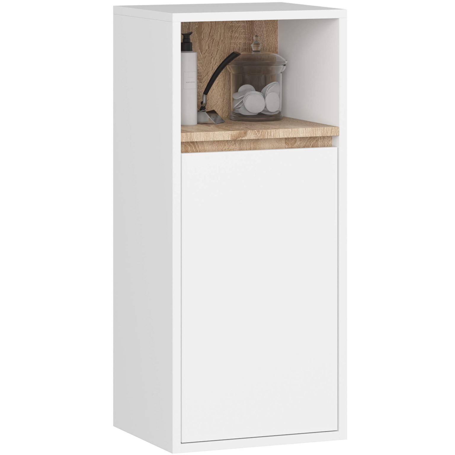 Vonios kambario baldų komplektas Akord Furniture Factory Vami, ąžuolo sp./ruda sp., 30 cm x 50 cm x 170 cm - 8