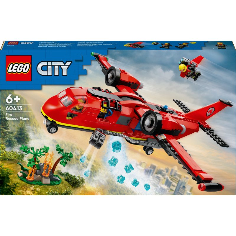 Konstruktorius LEGO City Fire Fire Rescue Plane 60413