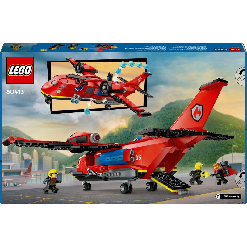 Konstruktorius LEGO City Fire Fire Rescue Plane 60413 - 2