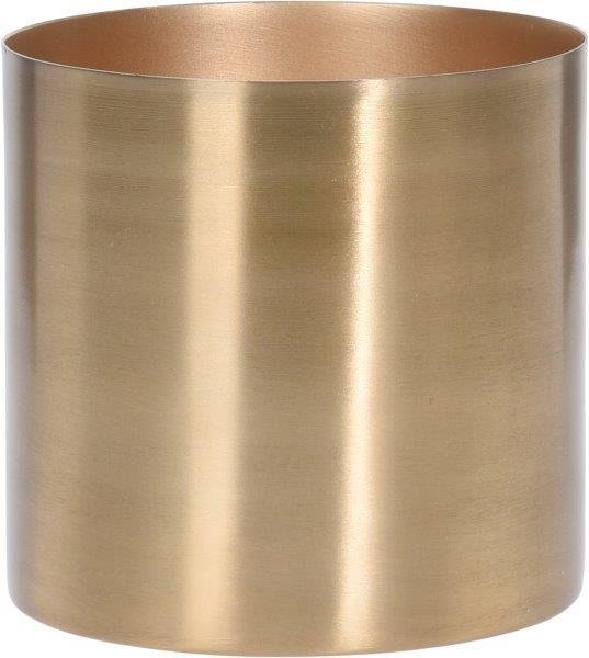 Dekoratyvinis metalinis indas FLOWER, aukso sp., 12,5 x 11,5 cm