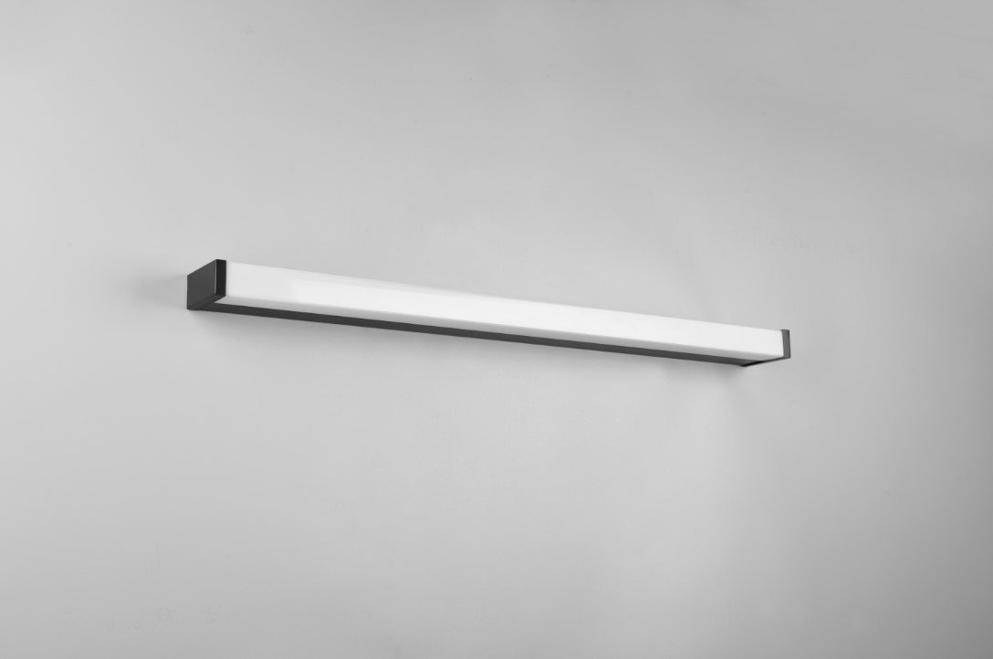 Veidrodžių LED šviestuvas TRIO Fabio, IP44, 12W, 3000K, 1400lm, juodos sp., 80 x 3 cm - 2