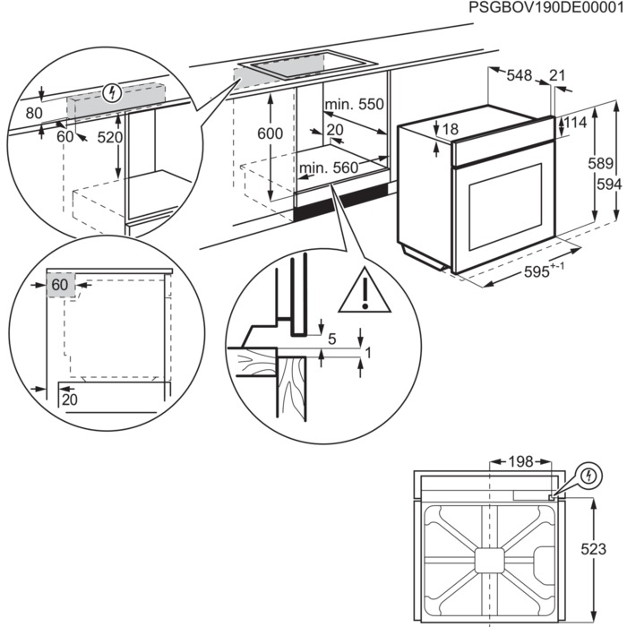 Įmontuojama orkaitė ELECTROLUX LOD7C36Z - 3