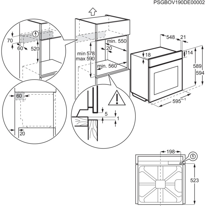 Įmontuojama orkaitė ELECTROLUX LOD7C36Z - 2