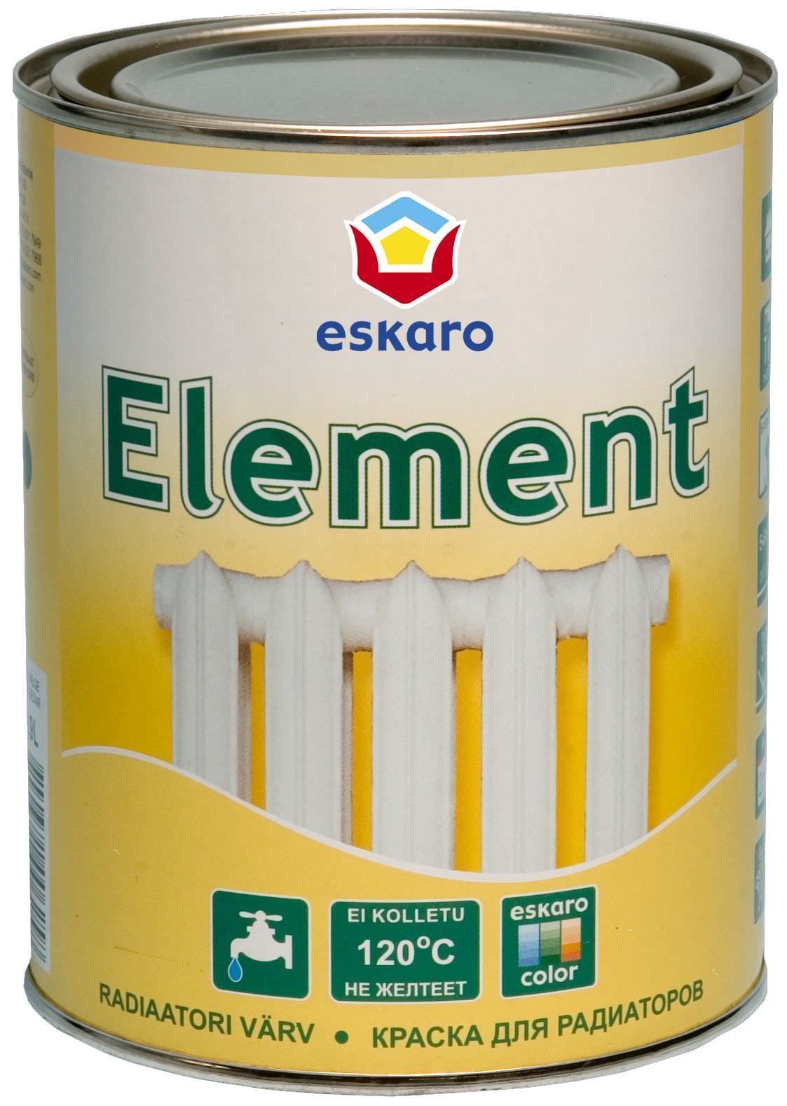 Akriliniai emaliniai radiatorių dažai ESKARO, pusiau matiniai, 900 ml-0