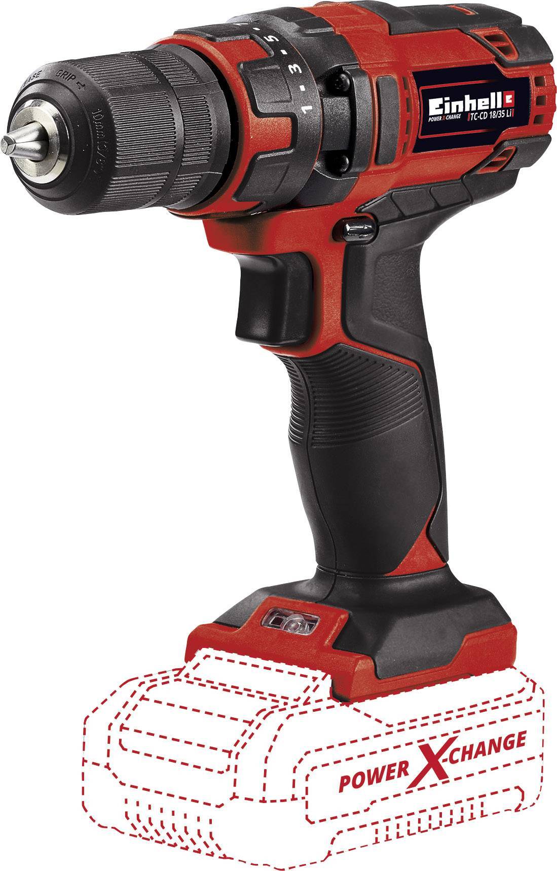 Akumuliatorinis suktuvas-gręžtuvas EINHELL TC-CD 18/35 Li Solo, 18 V-0