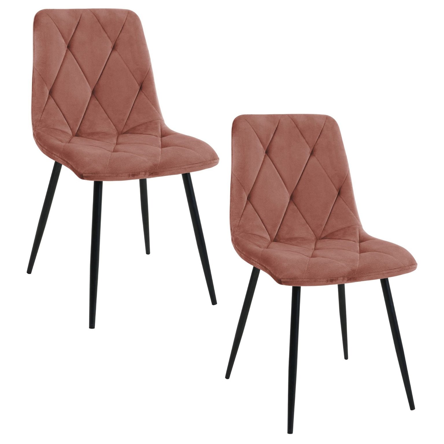 2-jų kėdžių komplektas SJ.3, rožinė