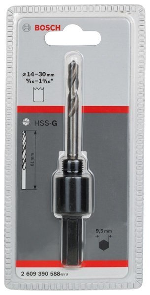 Gręžimo karūnų adapteris BOSCH, 14-30 mm