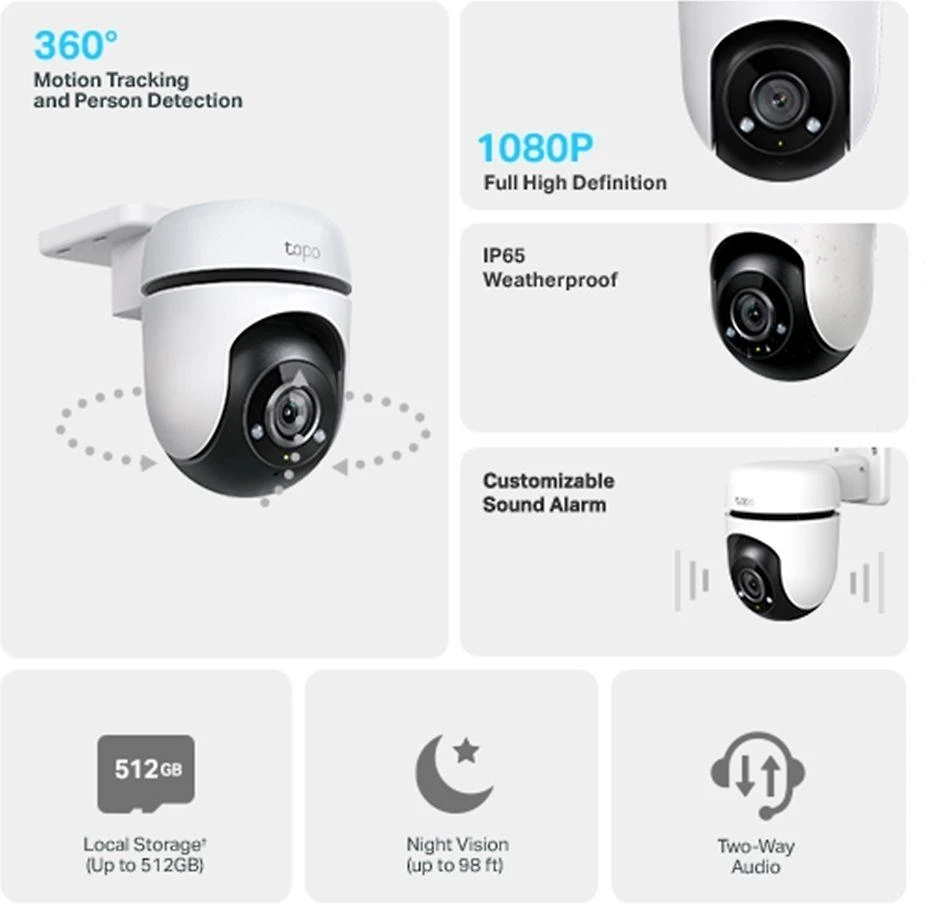 Apsaugos stebėjimo kamera TP-Link Tapo C500 - 3