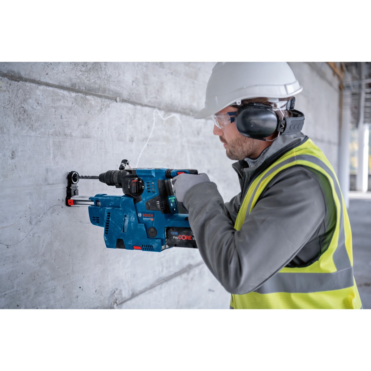 Akumuliatorinis perforatorius BOSCH PRO GBH 18V-28 C, 18 V, 3,3 J, SDS-plus (be akum, su L-BOXX, Bluetooth) - 5