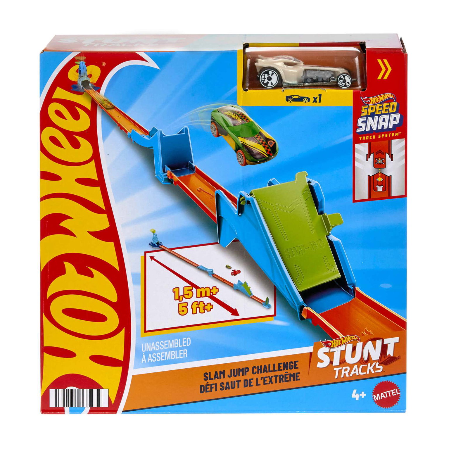 Automobilių trasa su kilpa ir šuoliu HOT WHEELS STUNT TRACKS-1