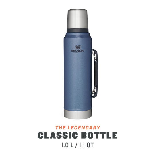 Nerūdijančio plieno termosas STANLEY CLASSIC Hammertone Lake, mėlynos sp., 1 L - 4